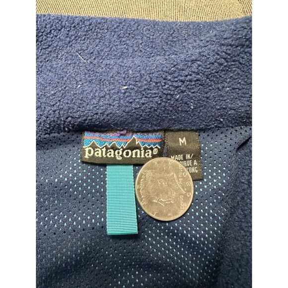 VINTAGE PATAGONIA CONRTAST FULL-ZIP NYLON INSULATED WINDBREAKER JACKET Medium - Picture 2 of 11